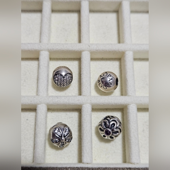 Pandora Retired Sterling Silver Clip Charms! Each Set Sold Separately ✨️ - Picture 5 of 8